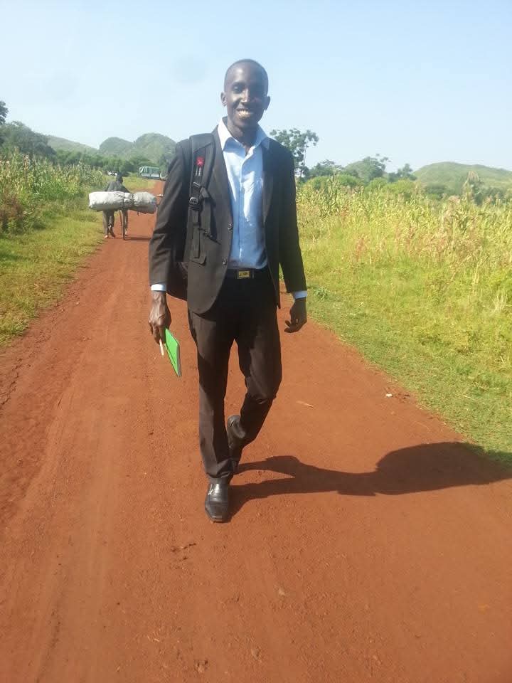Ahumedi Nsamba conducting a feasibility study